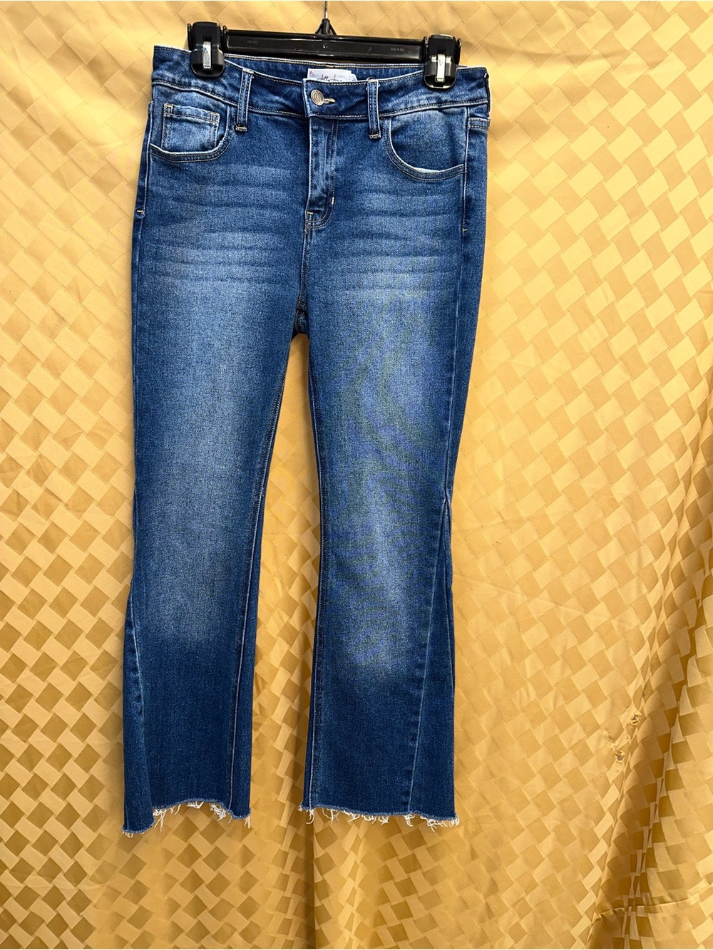 NWOT Jelly Jeans High-Rise Cropped Flare Raw Hem – Size 5